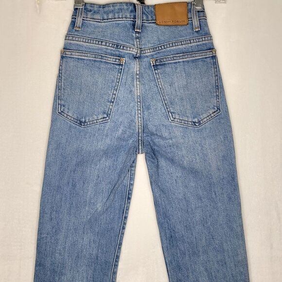 Denim Forum The 90s Naomi Super Hi Stovepipe Jeans Size 23 - Picture 4 of 9